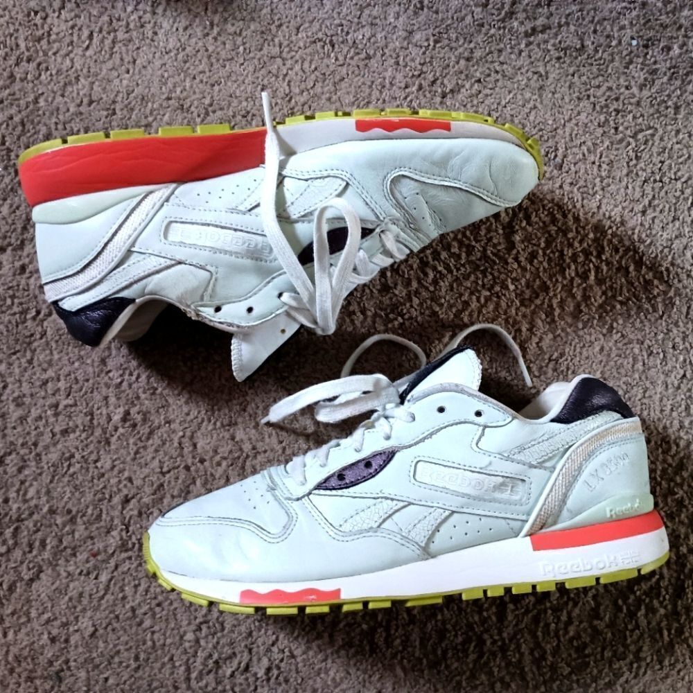 Reebok Classics Women's Rare LX 8500 Sneakers FACE X Stockholm Size 9 PRE-OWNED